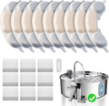 Pet fountain replacement activated carbon filter discs and foam pre-filters