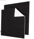 Universal cut-to-fit activated carbon range hood filter sheet, black carbon layer with white glue-free backing